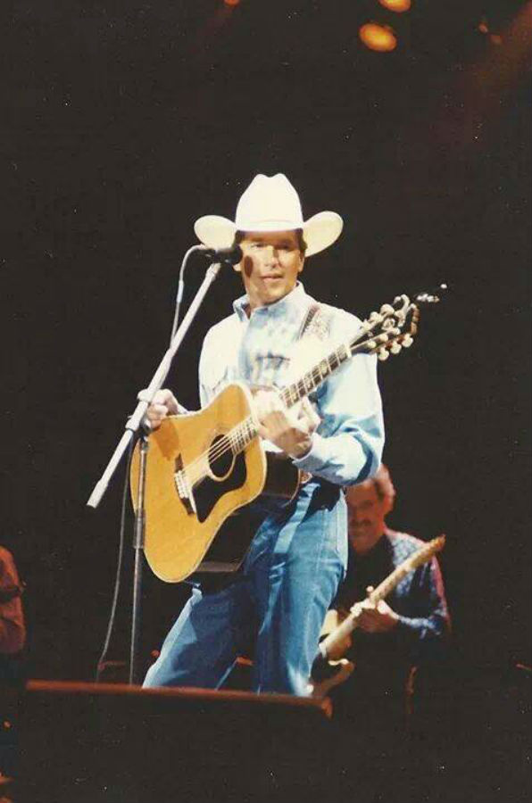 Concert Photo Of George Strait In Tucson Arizona Circa Middle 1980's