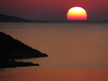 akdeniz'de batan güneş