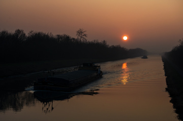 Foggy Sunset today
