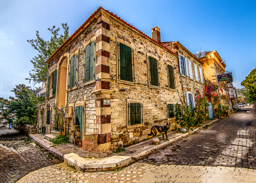 Taş Yapı Rum Mimarisi.FOÇA