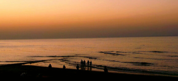 waves at dusk