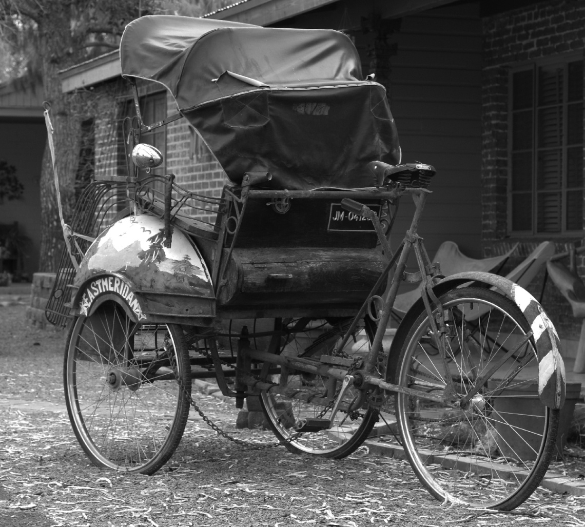 A genuine rickshaw from India.  Photo taken 8/2/14 in Tucson Arizona.