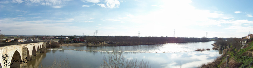 Rio Duero en Tordesillas Spain