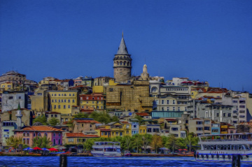 Galata HDR &Yağlı Boya