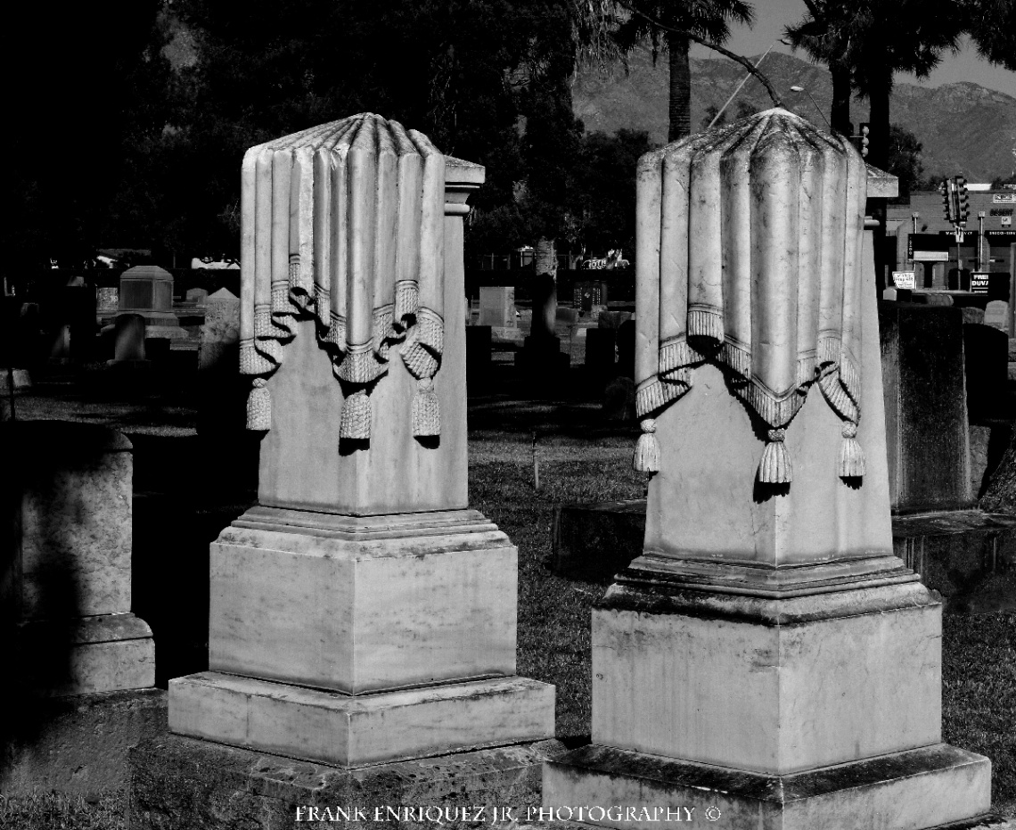 Headstones In A Tucson Cemetary