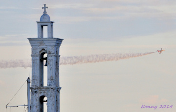 the church tower & Türk Yıldız