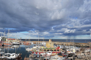 Kyrenia old habour yesterday..