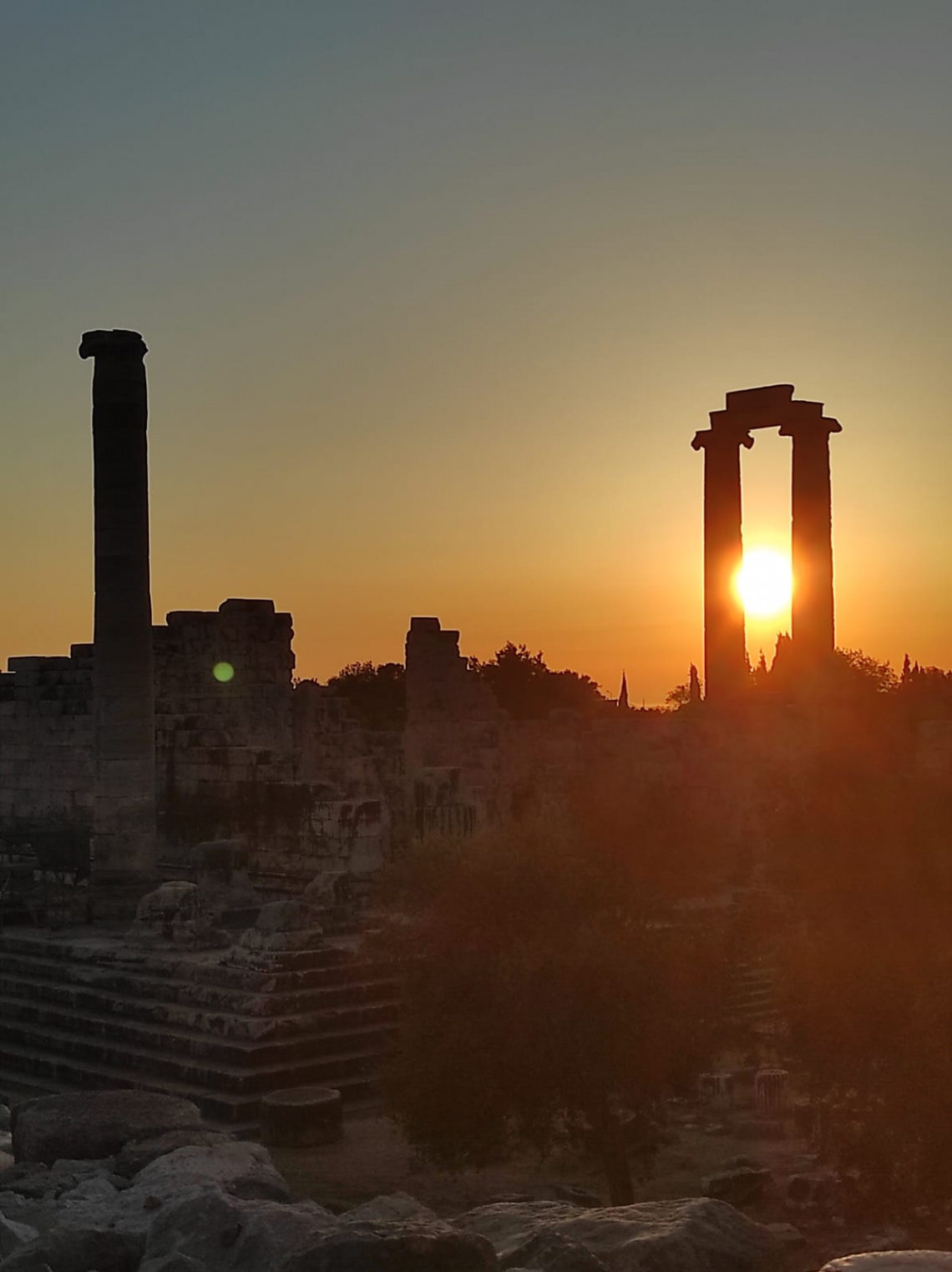 Apollon Tapınağında günbatımı