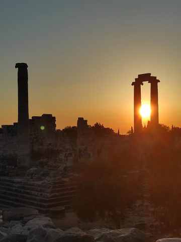 Apollon Tapınağında günbatımı