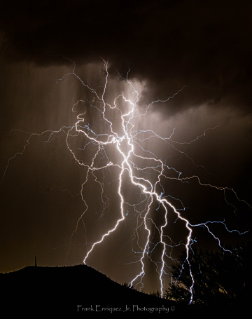 Late Monsoon Storm Over Tucson Arizona