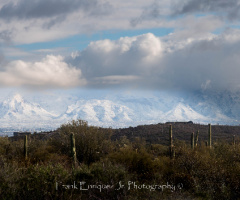 March 2023 Snow In The Sonoran Desert