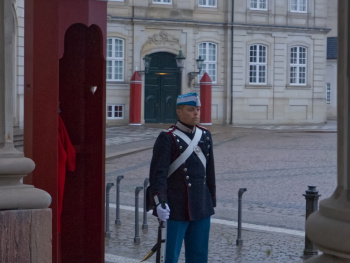 Guarding the Queen of Denmark...!!!