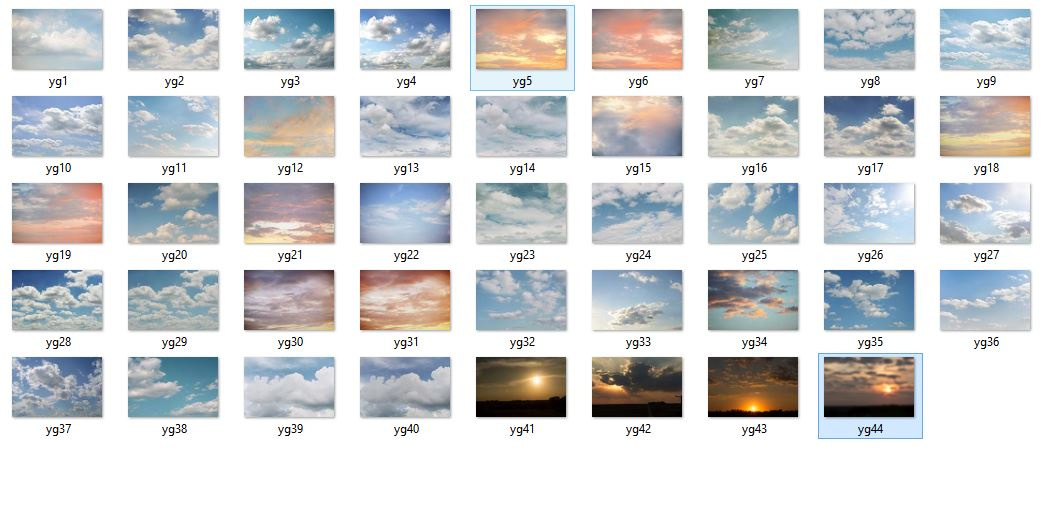 Sky Overlay - Gökyüzü fotoğrafları