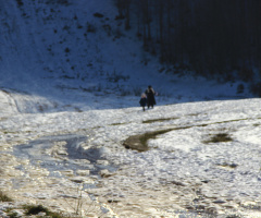 Karda yürüyüş