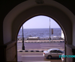 ِEgypt - Alexandria - sea - window view