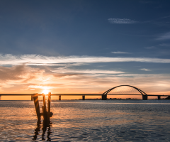 Fehmarn Sound Bridge Baltic Sea