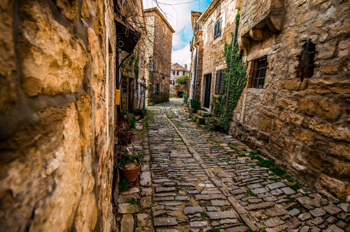 a stone street