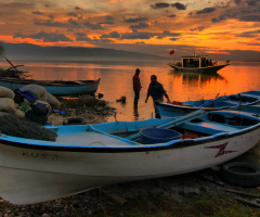 Gölyazı'da günbatımı