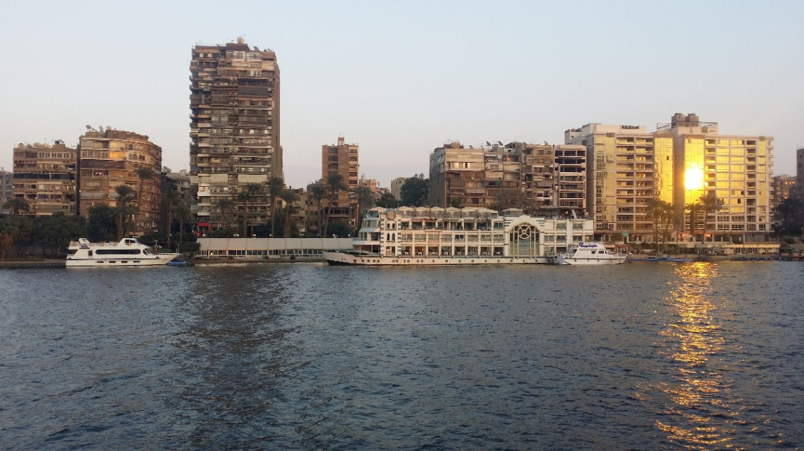 Egypt  - Cairo  - NILE RIVER  SUNSET 