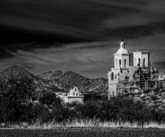 San Xavier del Bac Mission In Tucson AZ Infrared