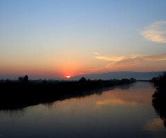 Büyük Menderes Nehri Sabah Gün Doğumu