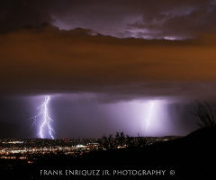 Tucson Arizona Lightning Storm Last Nigh
